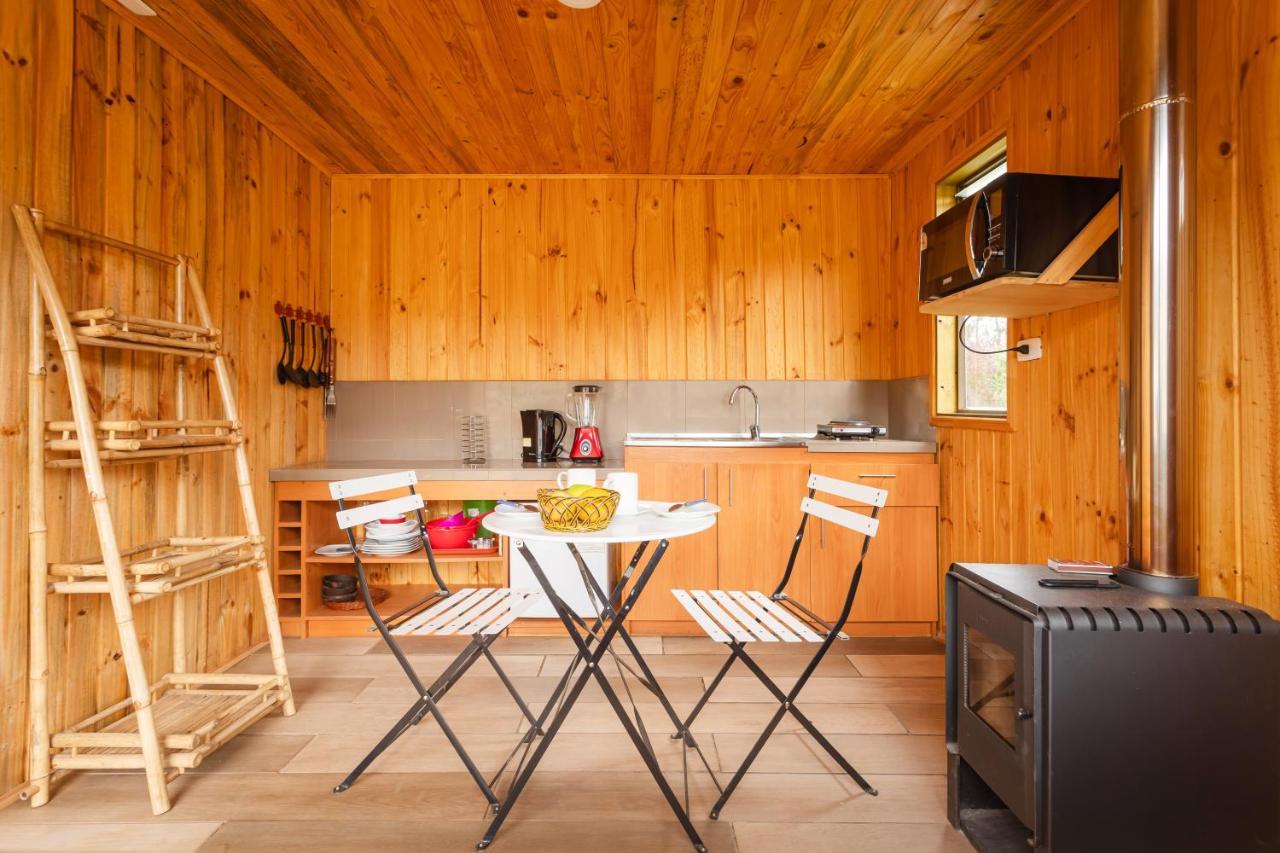 Cabana En Tunquen Con Parrilla, Fogon, Piscina Y Bosque Екстериор снимка