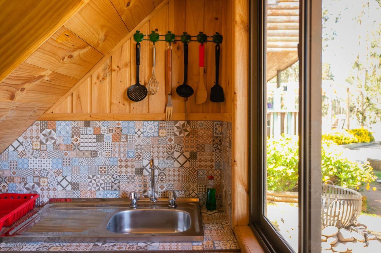 Cabana En Tunquen Con Parrilla, Fogon, Piscina Y Bosque Екстериор снимка